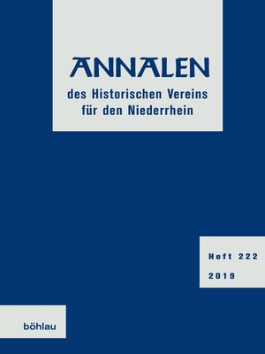 cover image of Annalen des Historischen Vereins für den Niederrhein